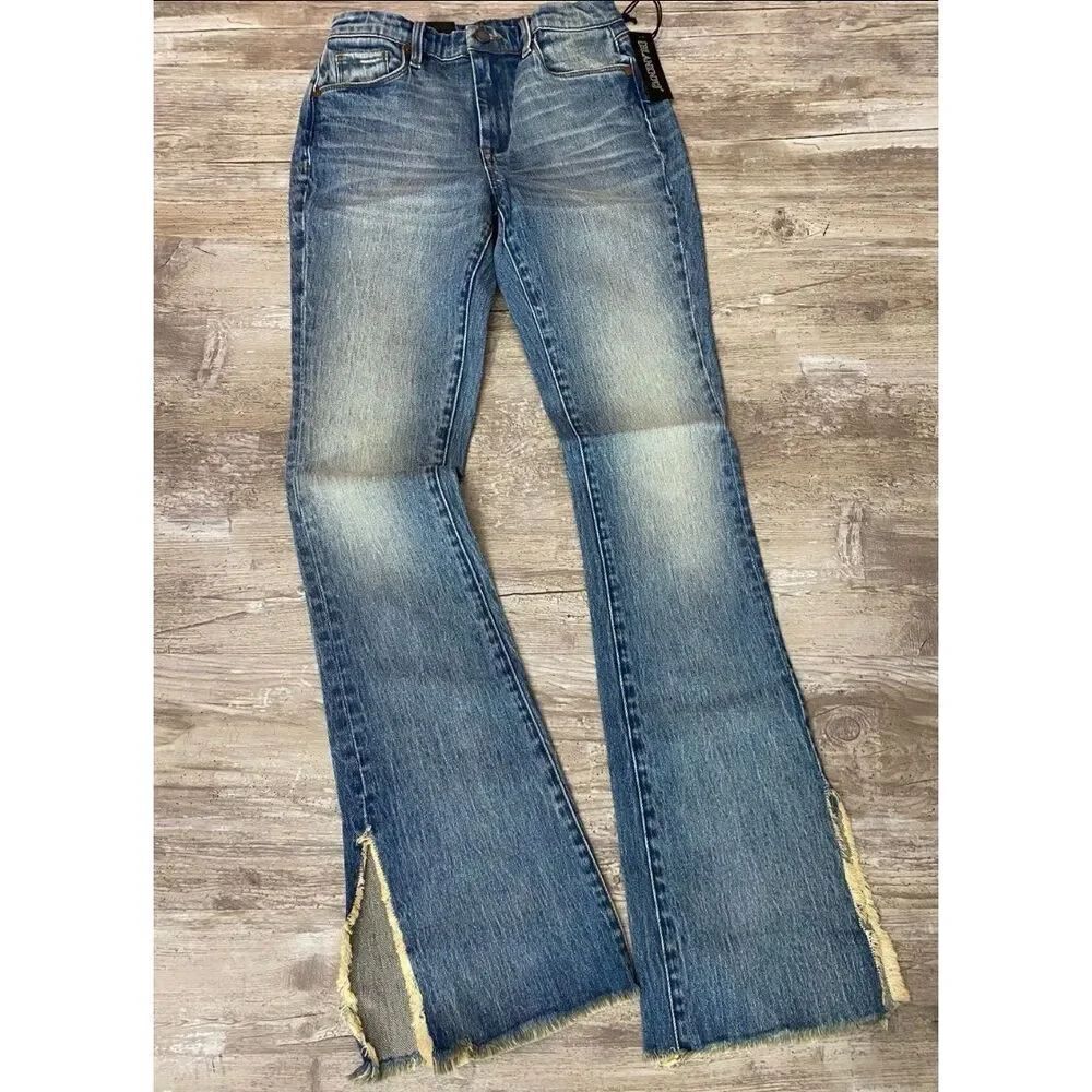 Blank NYC The Hoyt Jeans High Rise Mini Flare Women’s Sz 25